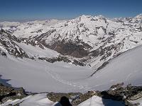 Photo 021 La descente sur le glacier de la Roche du Tougne